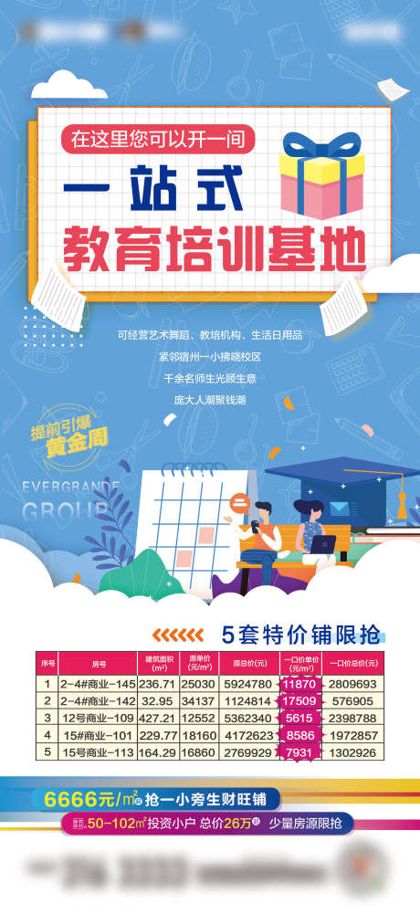 源文件下载【商铺教育海报】编号：92070002865428287