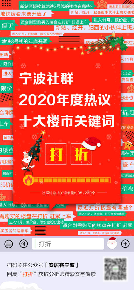 源文件下载【楼市社群关键词圣诞海报】编号：70130003045932754