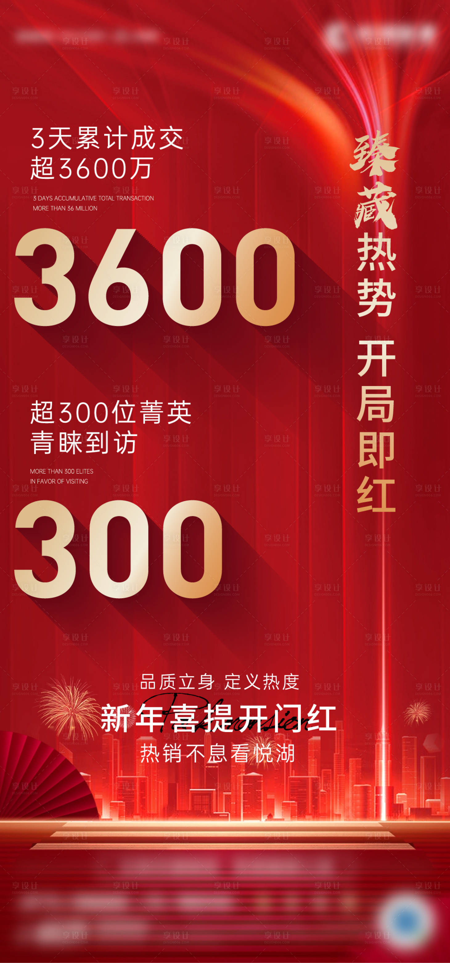 源文件下载【享设计】搜索编号：84420003371745934【地产热销数据海报】