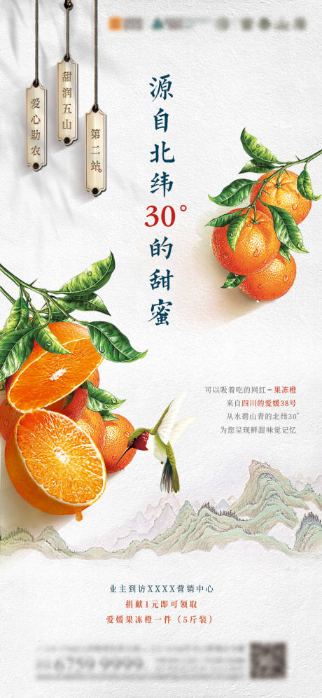 源文件下载【中式助农水果海报】编号：42190003248194643