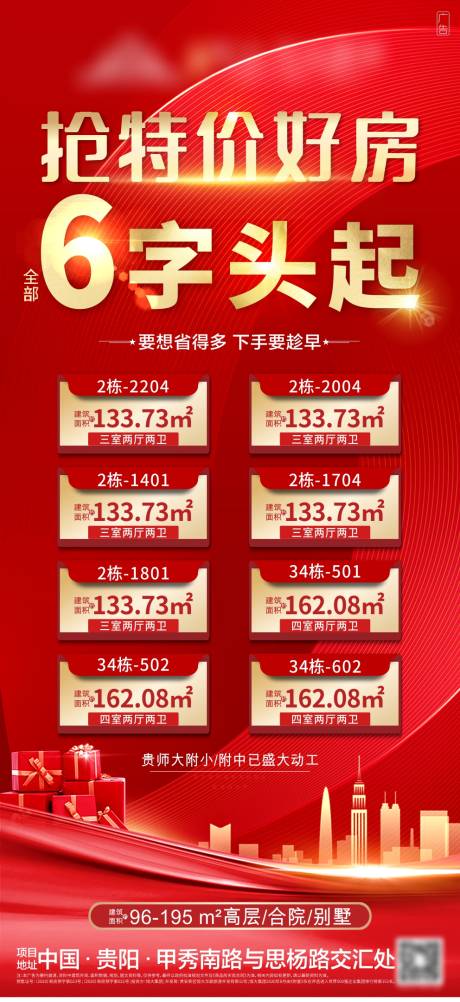 源文件下载【地产红金特价房房源热销海报】编号：19000003288672712