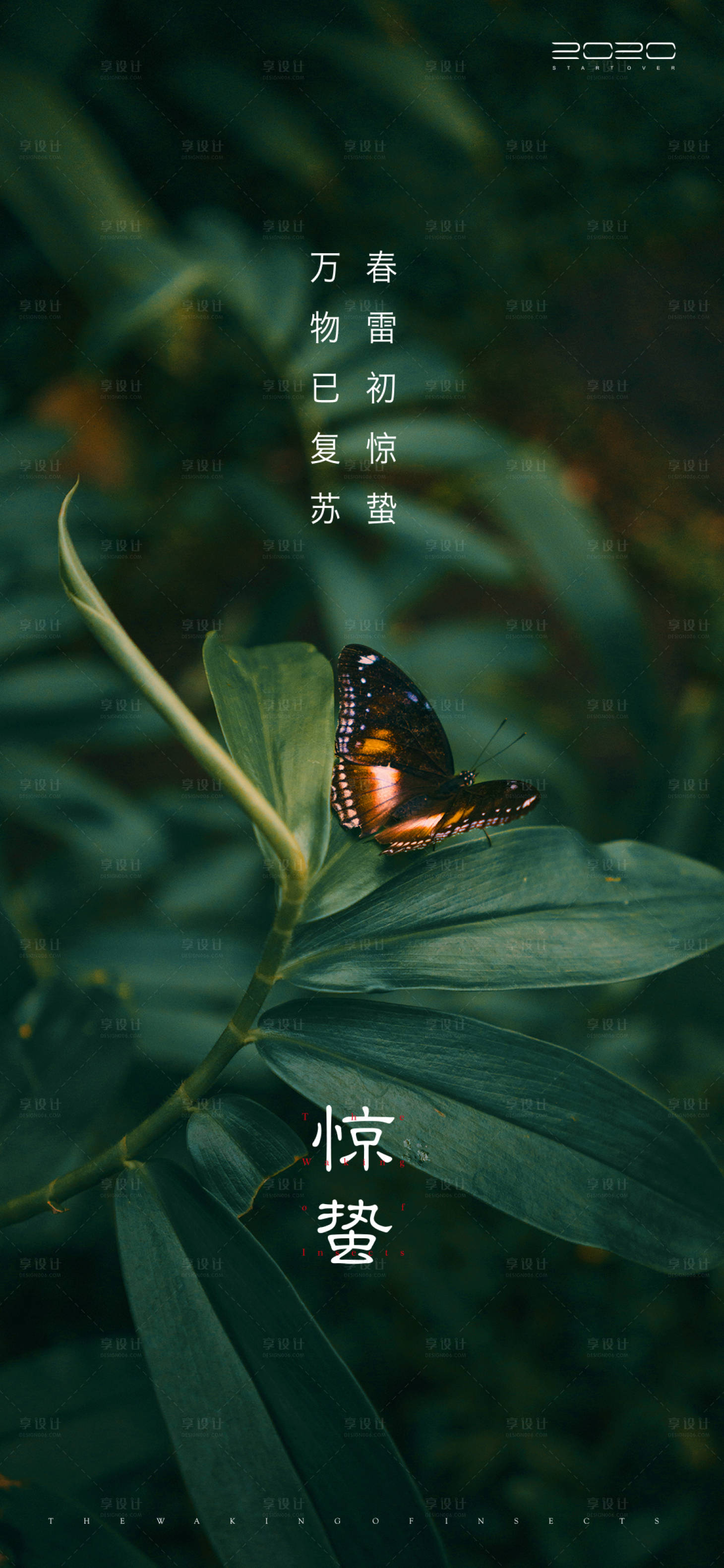 源文件下载【享设计】搜索编号：20070003330388966【惊蛰节气海报】
