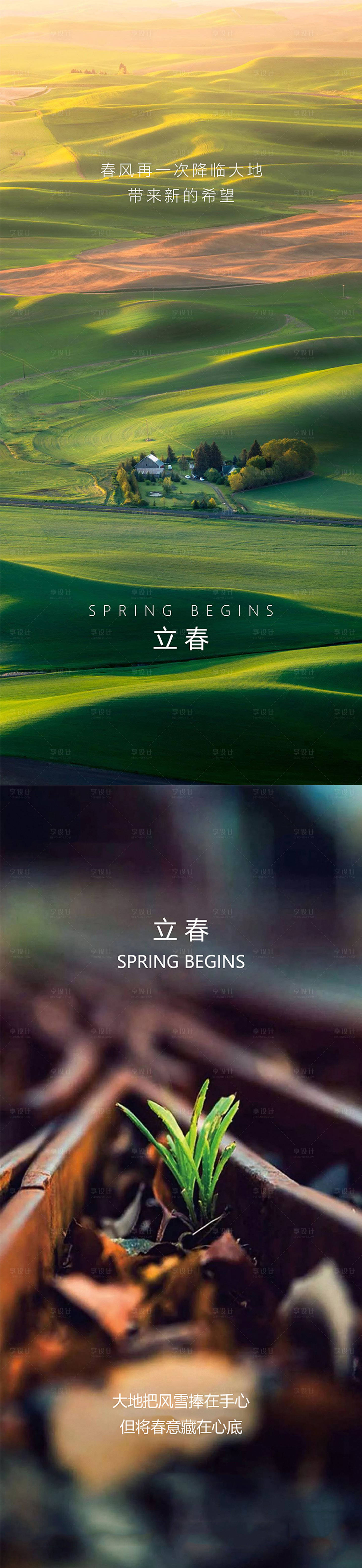 源文件下载【立春节气海报】编号：19020003288604091