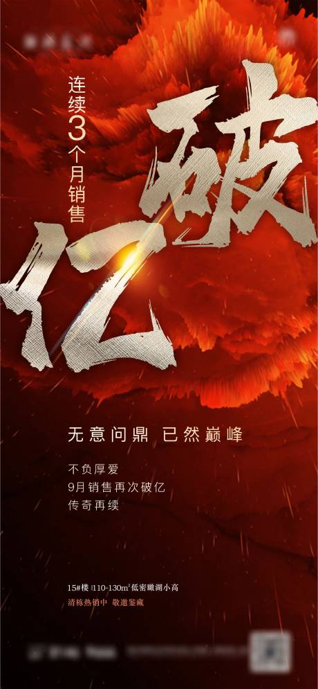 源文件下载【地产破亿热销海报】编号：20210114162458202