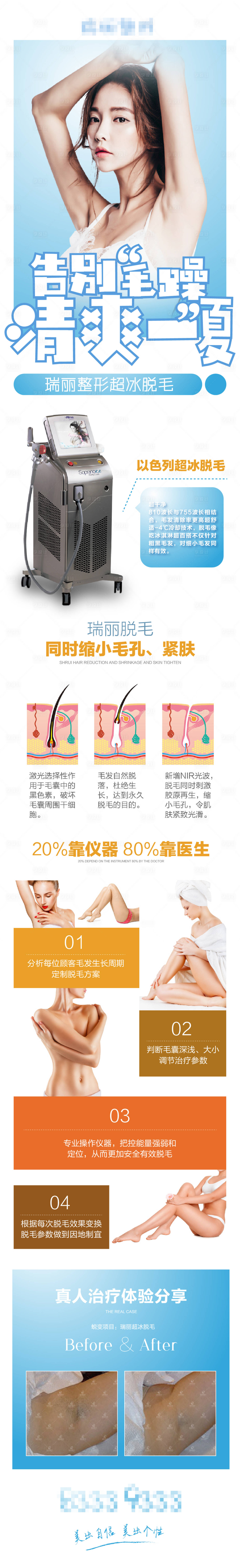 源文件下载【享设计】搜索编号：32960003148222415【医美脱毛详情页】
