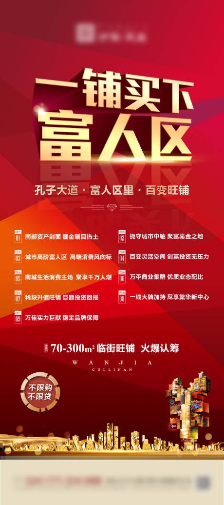 源文件下载【享设计】搜索编号：48800003139462143【地产商铺价值点海报】
