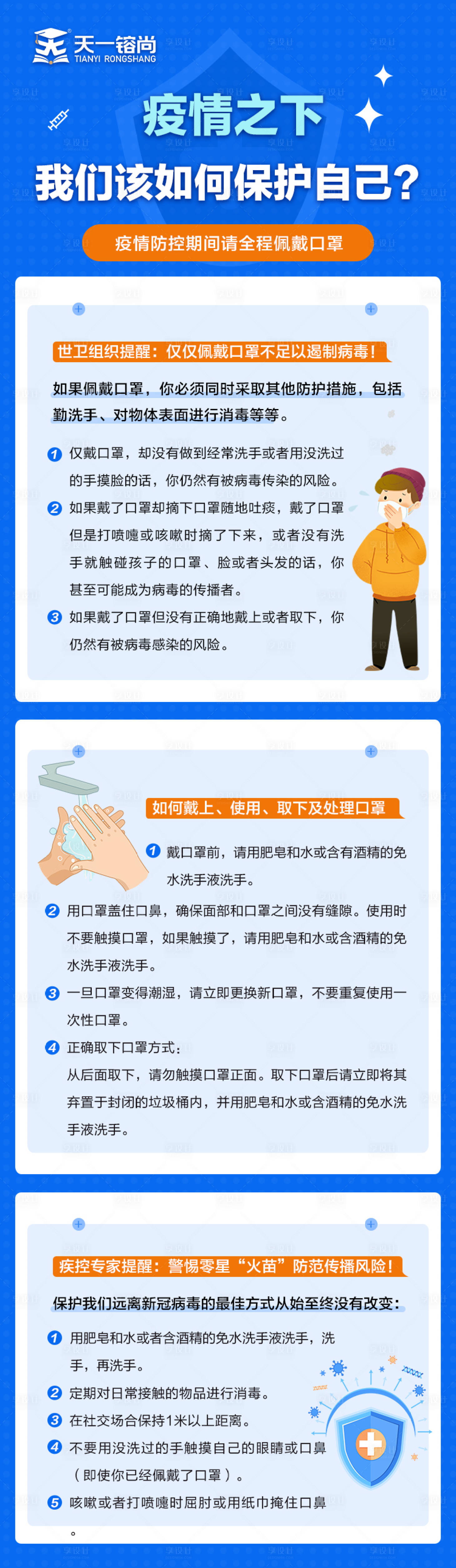 源文件下載【享設計】搜索編號：70070003315867455【疫情知識長圖】