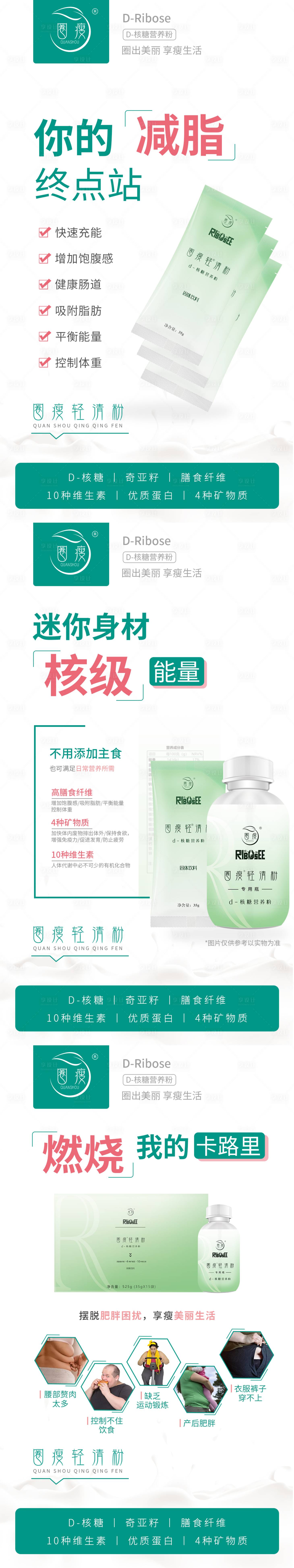 源文件下載【享設計】搜索編號：20710003177771948【減脂瘦身產品宣傳小知識海報】