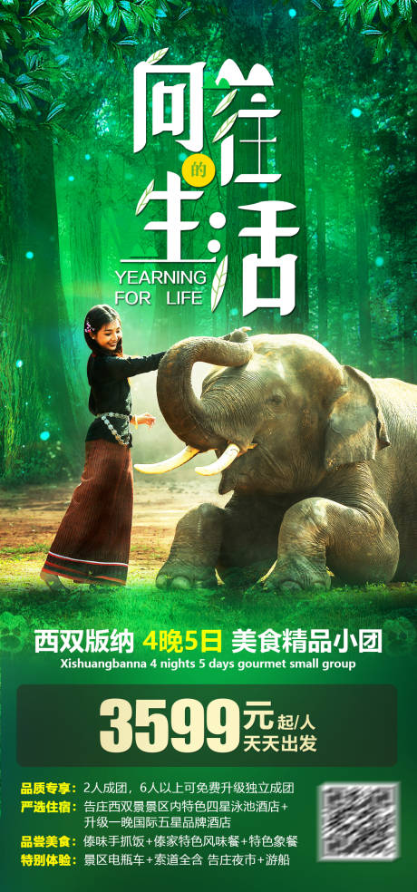 源文件下载【云南西双版纳旅游海报】编号：18720003401383258