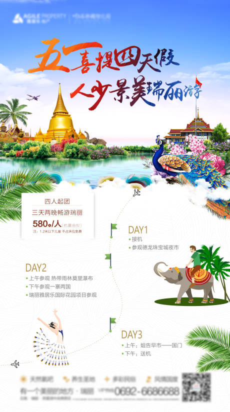 源文件下载【文旅地产五一旅游活动流程海报】编号：30620003187589192