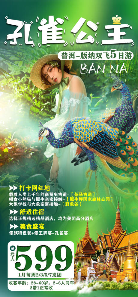 源文件下載【享設(shè)計】搜索編號：85770003261398364【西雙版納旅游海報】