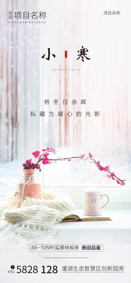 源文件下载【地产二十四节气小寒海报】编号：96540003134148635