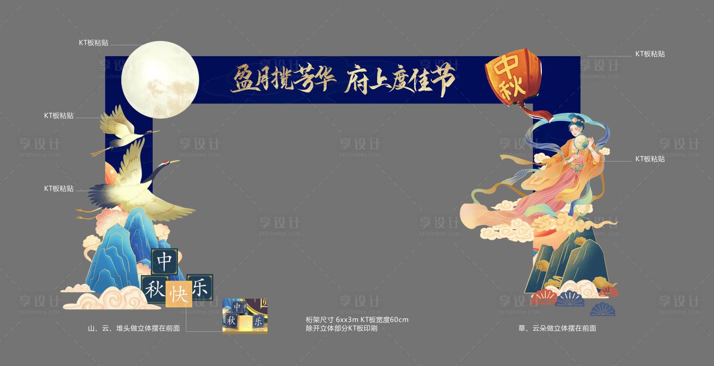 源文件下載【享設計】搜索編號：98650003241609309【地產活動中秋端午龍門架】