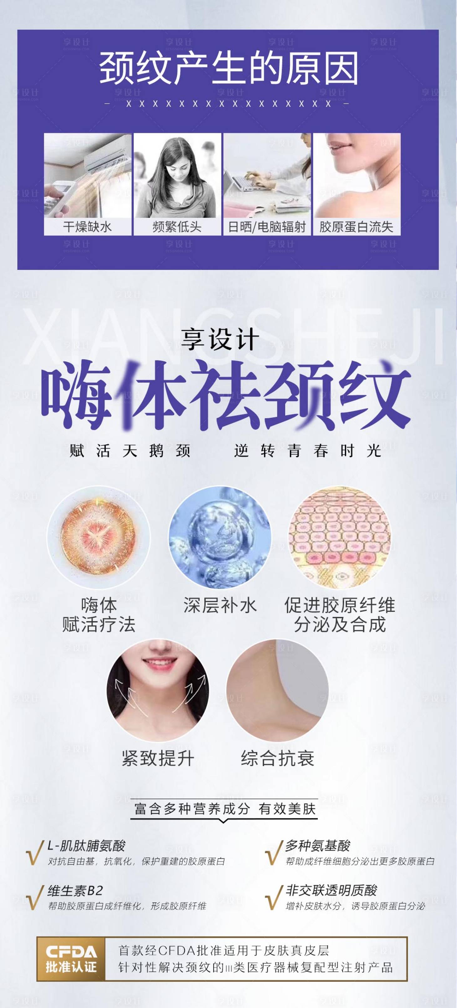 源文件下載【享設計】搜索編號：68110003280444954【醫美整形美容 嗨體祛頸紋】