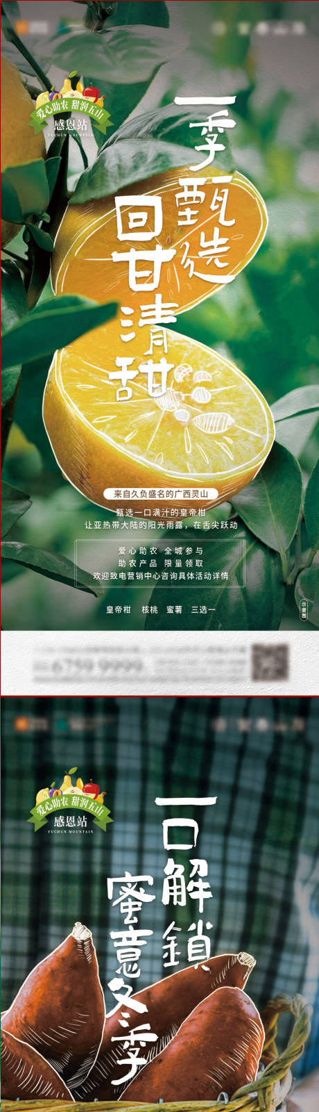 源文件下載【享設計】搜索編號：67600003250295970【蔬果助農公益活動系列海報】