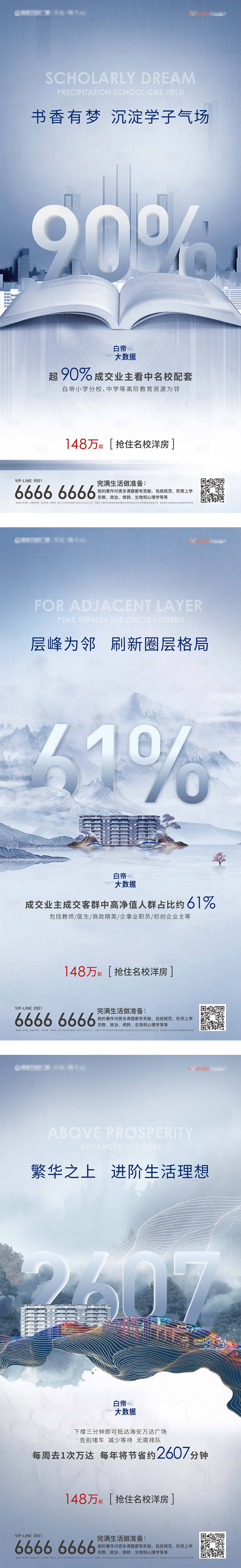 源文件下载【学校 书香 住宅系列海报】编号：79090003406806477