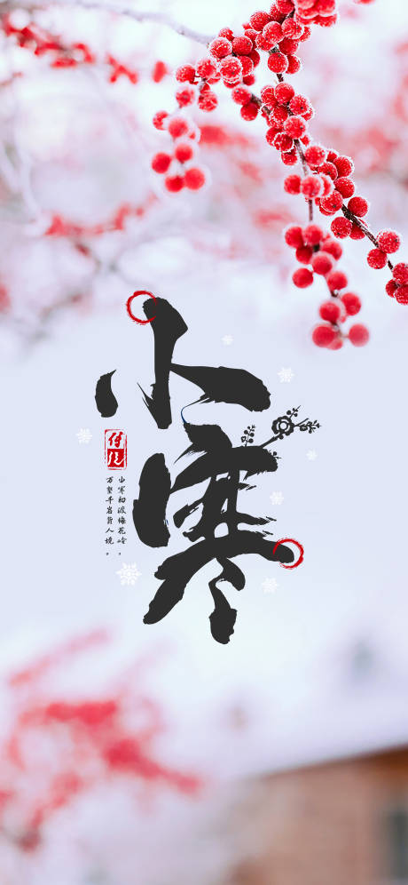 源文件下载【小寒节气海报】编号：58610003131805258