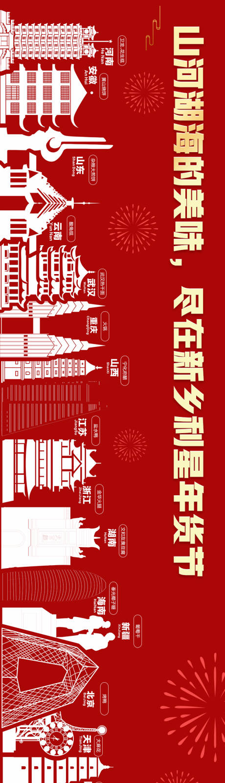 源文件下载【红色年货节微信海报设计】编号：20210129093801358