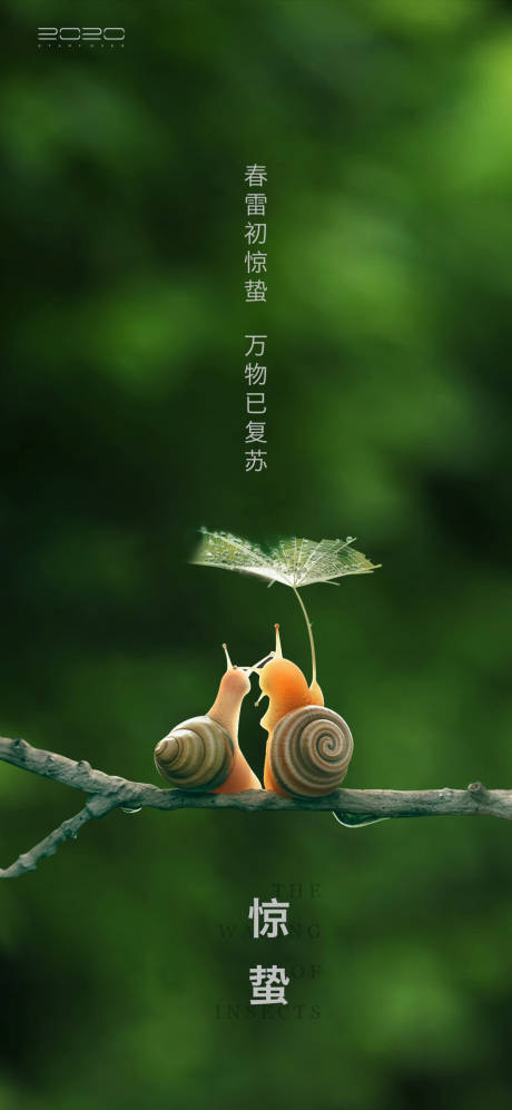 源文件下载【惊蛰节气海报】编号：34790003364942577