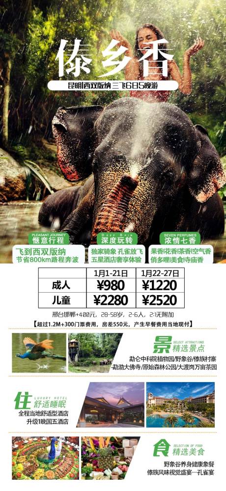 源文件下载【享设计】搜索编号：41280003173126596【云南旅游海报傣乡香】