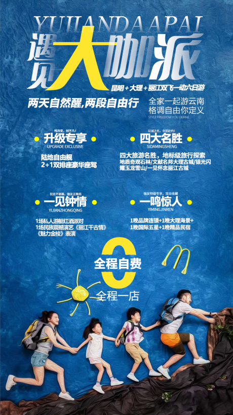 源文件下载【遇见大咖派云南旅游海报】编号：49950003387128885