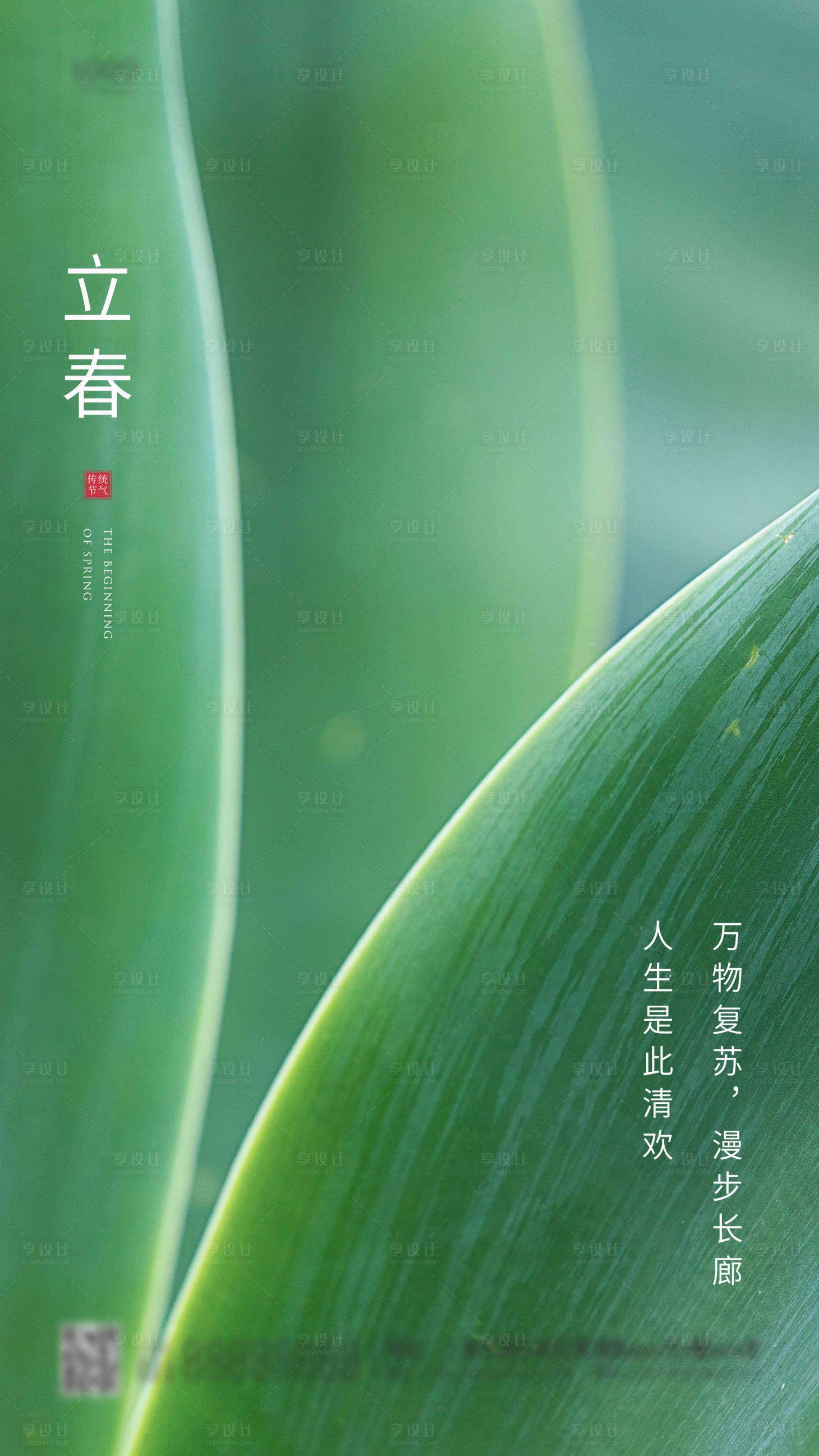 源文件下载【享设计】搜索编号：70610003325315416【立春简约海报】
