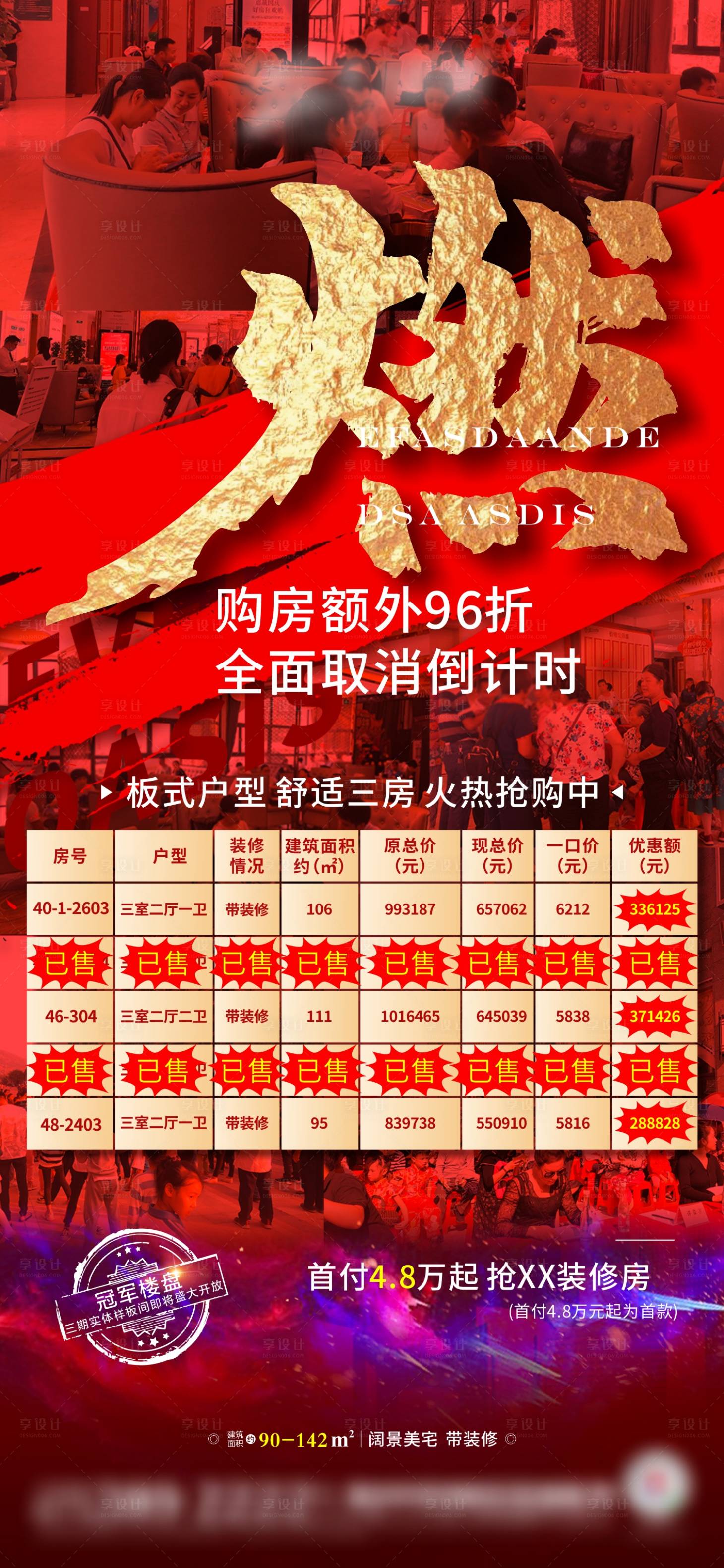 源文件下载【地产热销海报】编号：78270003225367553