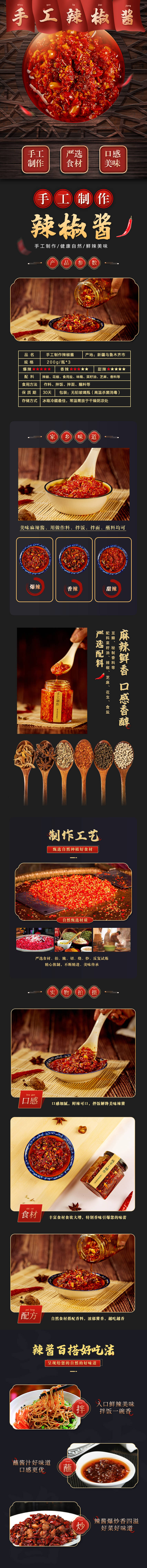 源文件下载【手工辣椒酱淘宝详情页】编号：14460003238119824