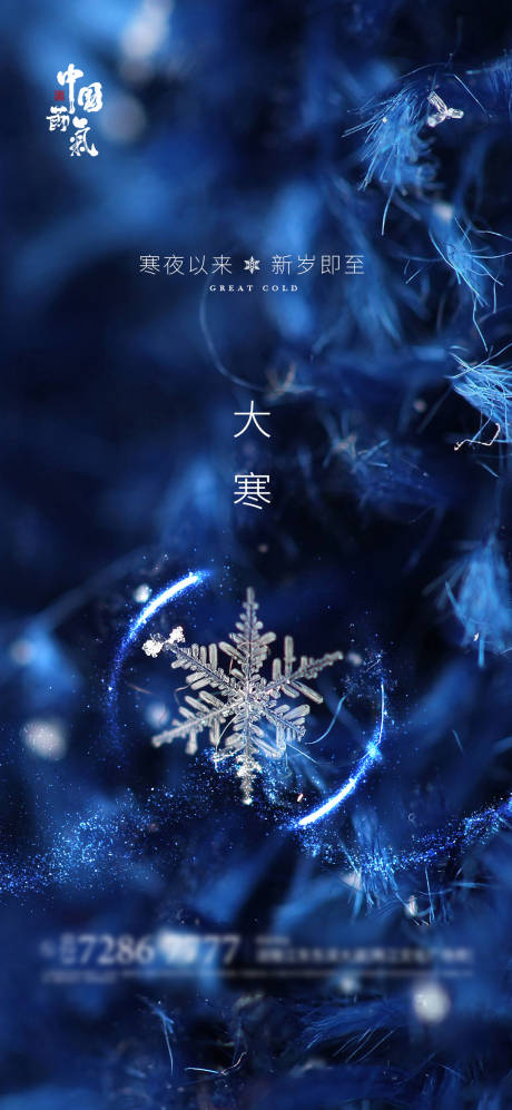 源文件下载【大寒节气海报】编号：61670003183155047