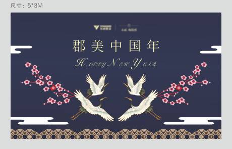 源文件下载【新中式春节背景板桁架】编号：36770003274619978