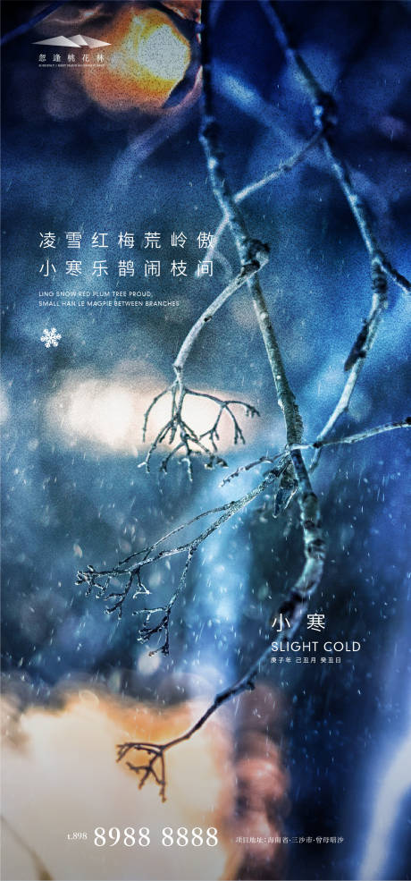 源文件下載【享設計】搜索編號：43590003116586190【小寒節氣海報】