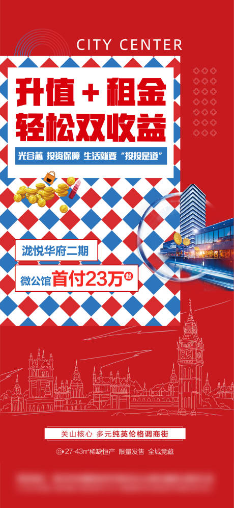 源文件下载【英伦风价值单图海报】编号：64110003460408131
