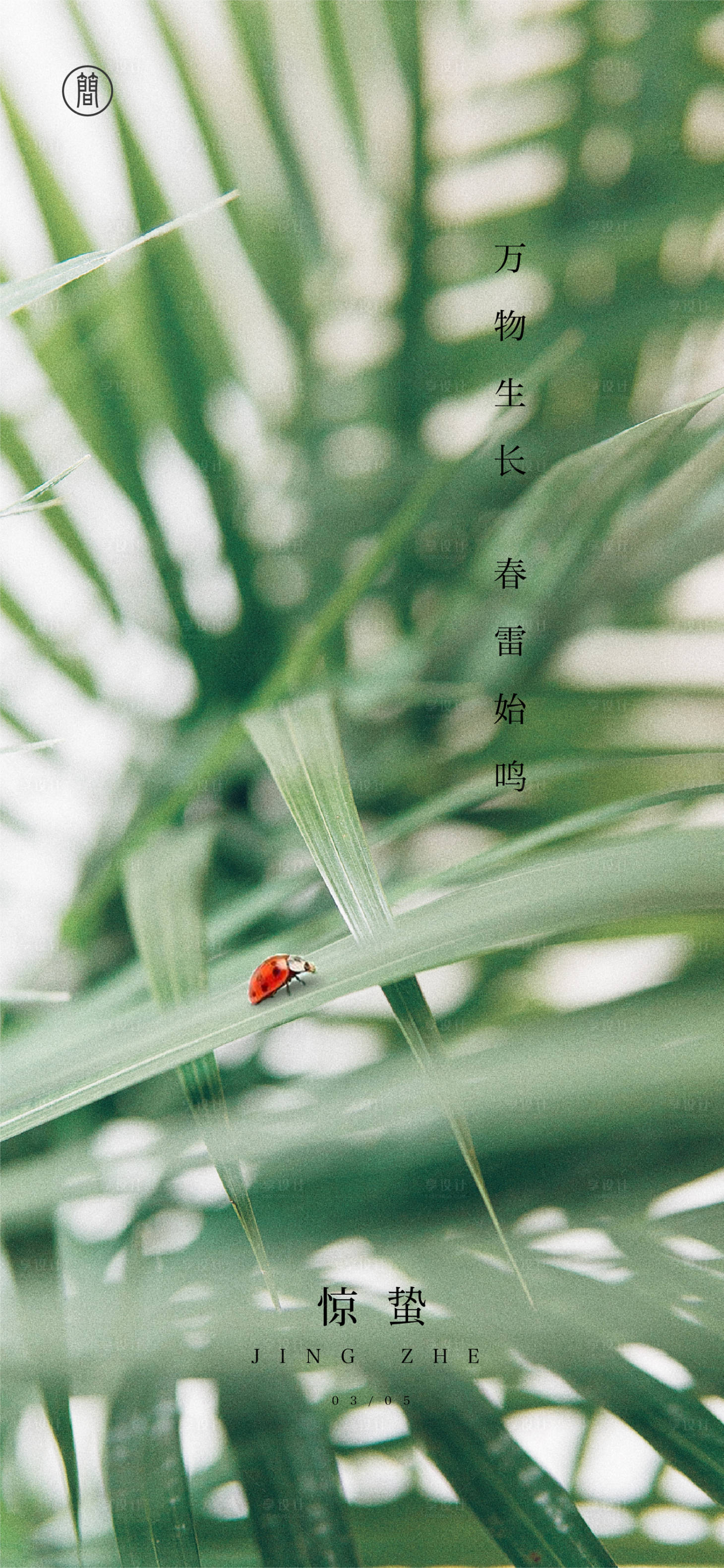 源文件下载【享设计】搜索编号：80140003654968218【惊蛰海报】