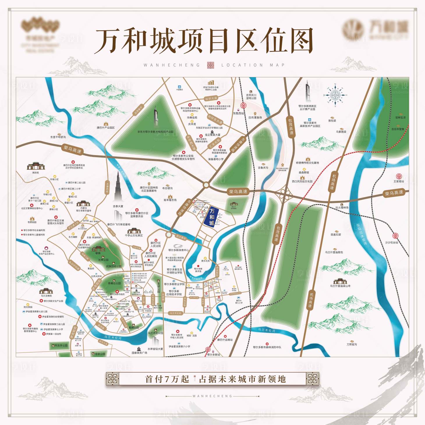 源文件下載【享設(shè)計(jì)】搜索編號(hào)：10860003471057213【房地產(chǎn)手繪區(qū)位圖廣告展板】