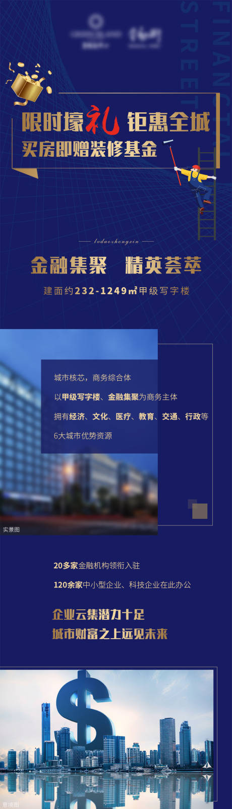 源文件下载【地产买房钜惠长图海报】编号：31050003635315967