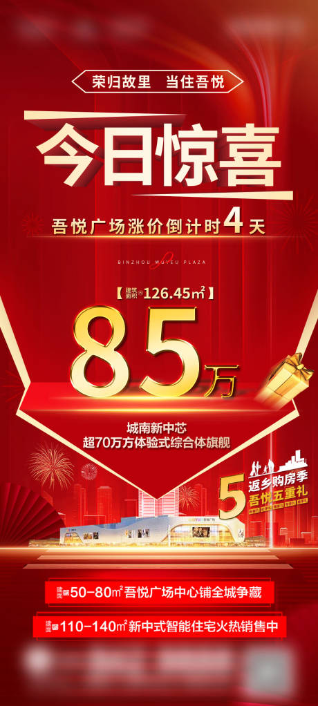 源文件下載【地產紅金特價房海報】編號：58050003509933007