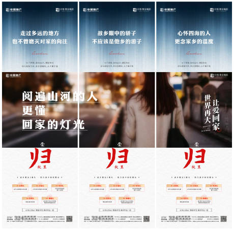 源文件下载【房地产返乡置业三宫格长图海报】编号：69110003498643387