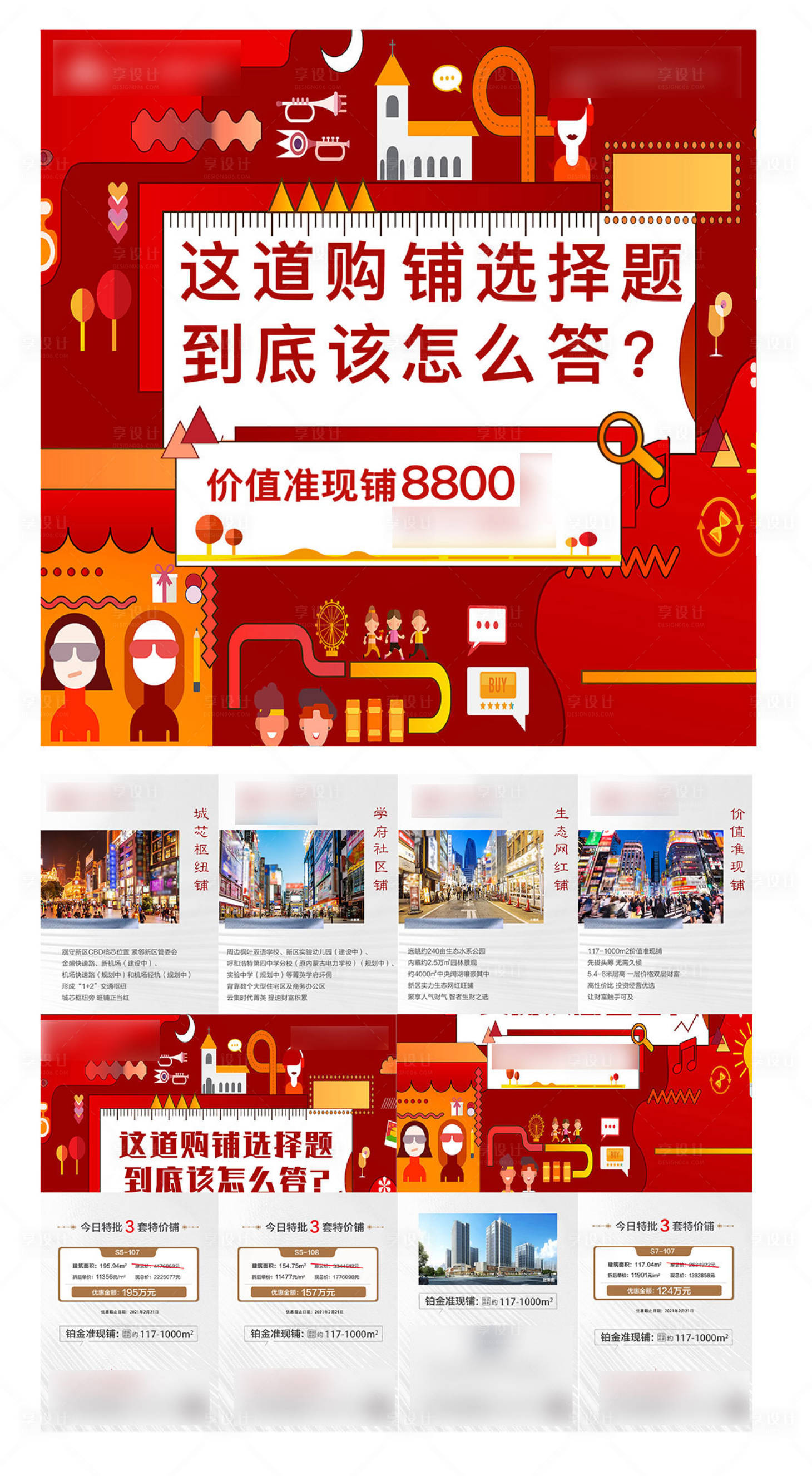 源文件下載【地產商鋪四宮格海報】編號：54140003515056710