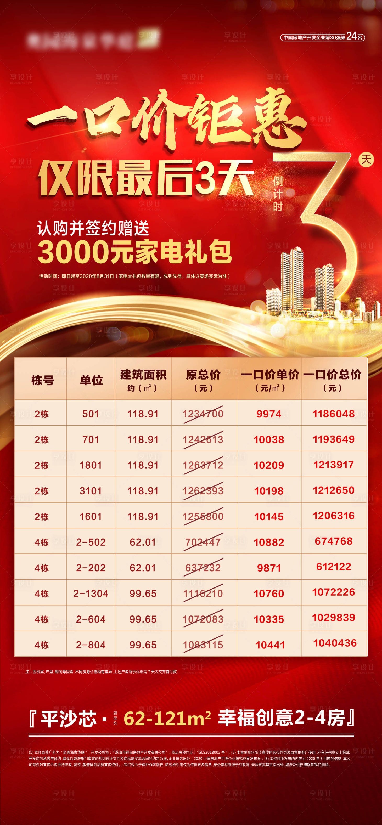源文件下载【享设计】搜索编号：62180003452309143【特价房热销倒计时微信海报】