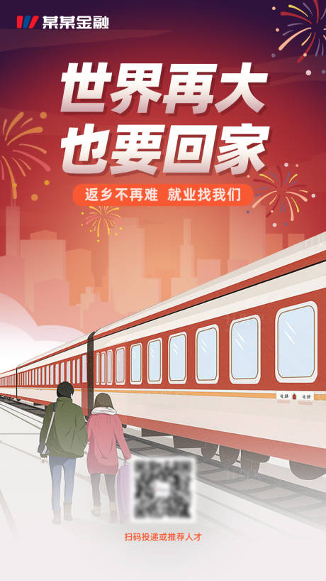 源文件下载【金融返乡招聘海报】编号：88900003448816755