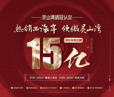 源文件下载【享设计】搜索编号：12770003448908597【地产红金热销广告展板】