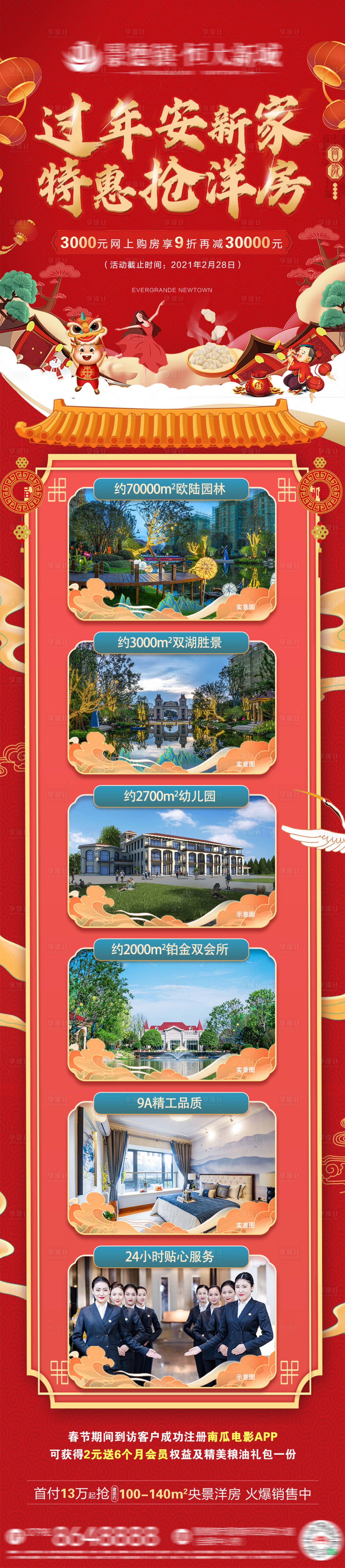 源文件下载【地产新年卖点价值点春节长图海报】编号：18100003616842819