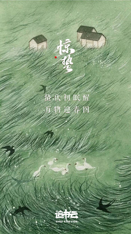 源文件下载【惊蛰节气海报】编号：54080003551067277