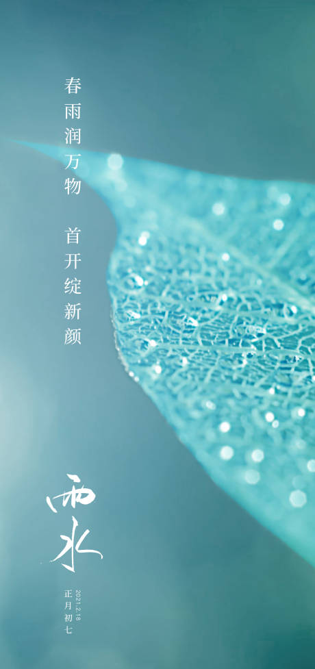 源文件下載【雨水節(jié)氣海報】編號：37450003526406351