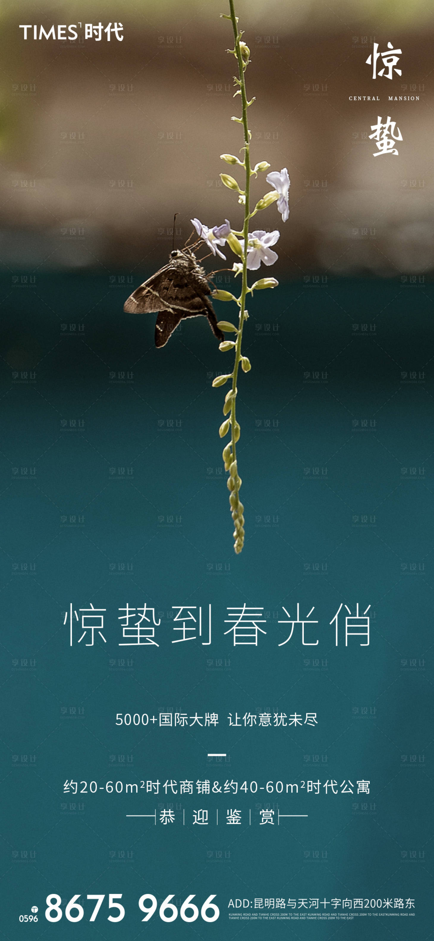 源文件下载【享设计】搜索编号：34300003439681414【惊蛰节气海报】