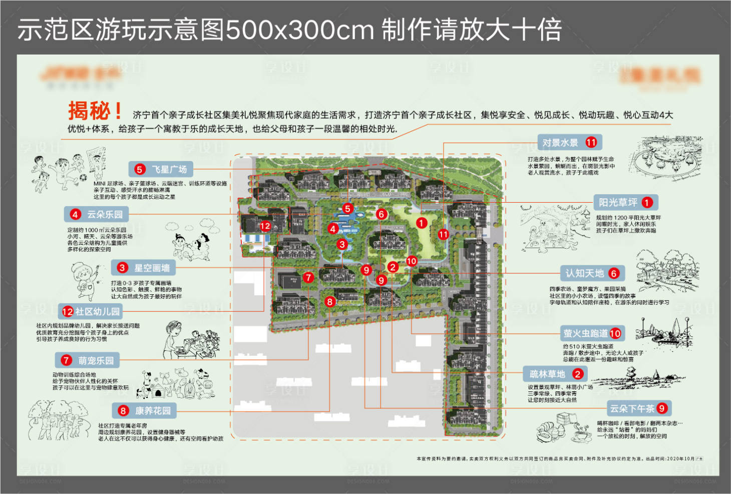 源文件下载【享设计】搜索编号：25470003632485876【示范区游玩示意背景板】