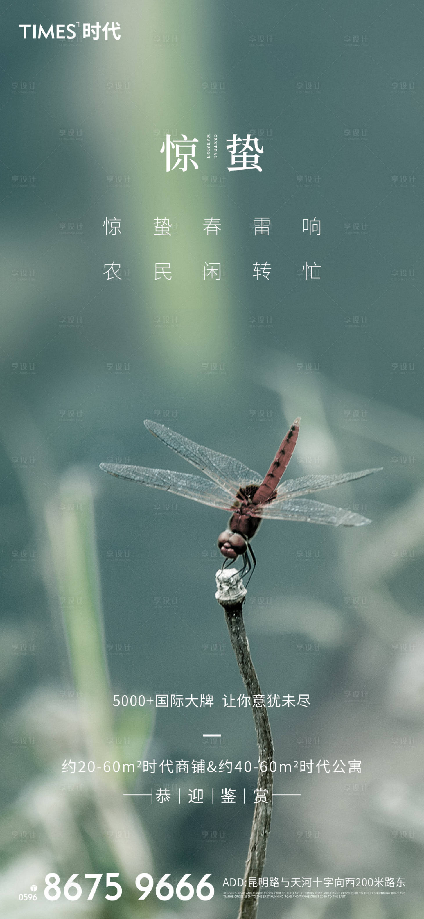 源文件下載【享設計】搜索編號：25630003441861702【地產驚蟄海報 】