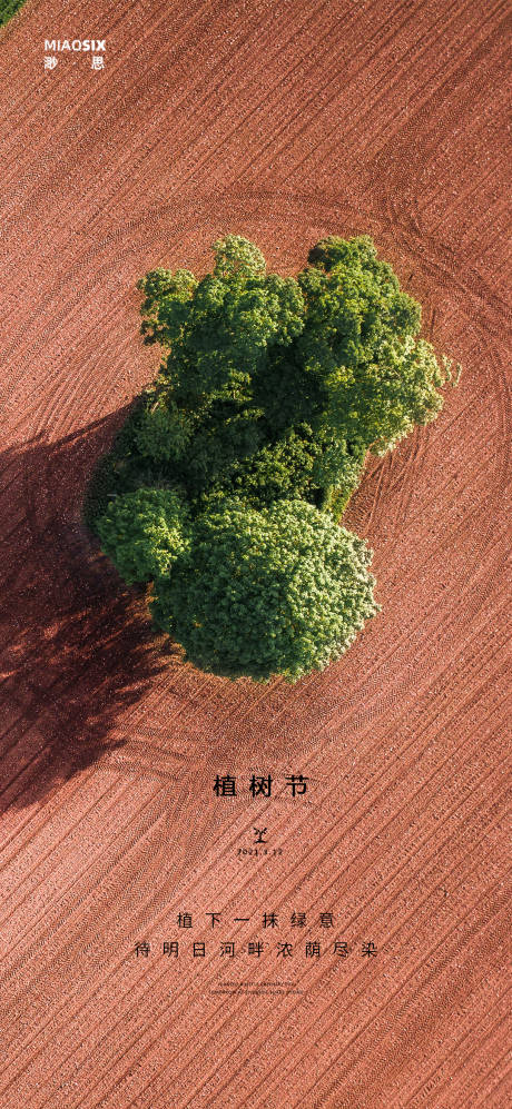 植树节俯视海报-源文件【享设计】