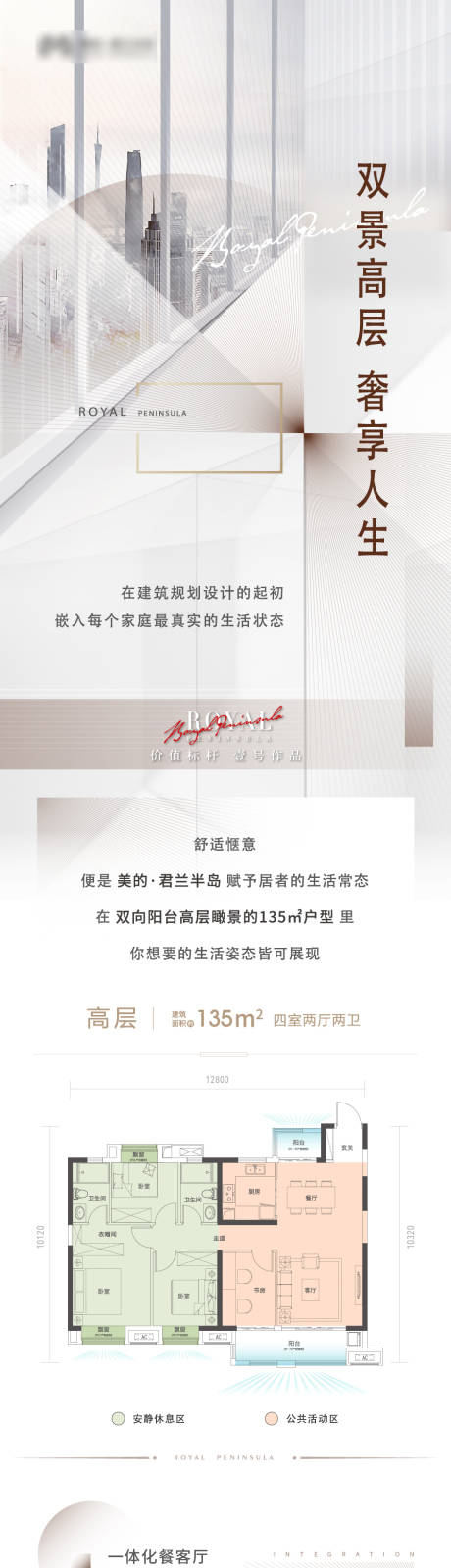 源文件下載【地產高層大都會戶型價值點長圖】編號：15080003579412358