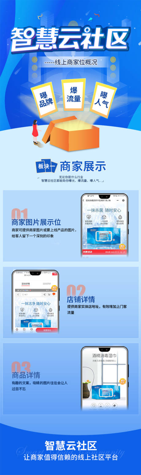 源文件下载【享设计】搜索编号：19560003588917421【智慧云社区招商长图】